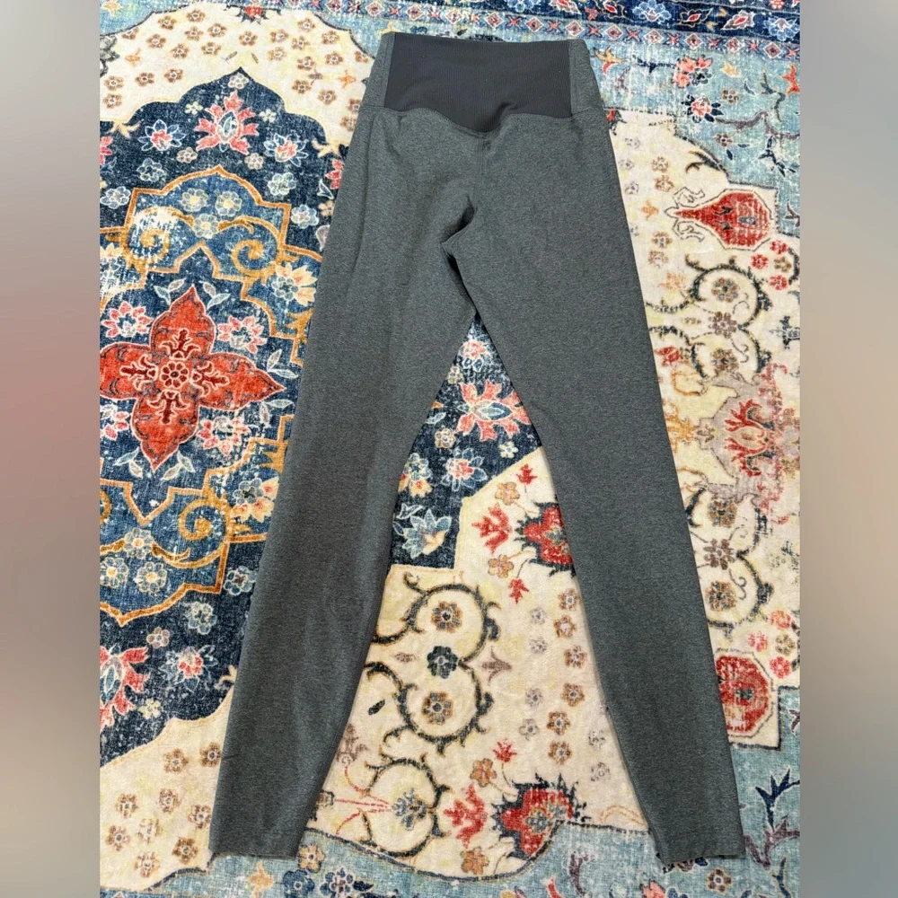238 Nike Dri-Fit Charcoal Gray Leggings XS High Rise One Training Yoga